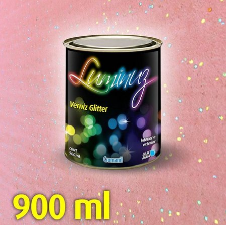 FURTA-COR Esverdeado - Luminuz Verniz Glitter Lata 1/4 (900 ml)