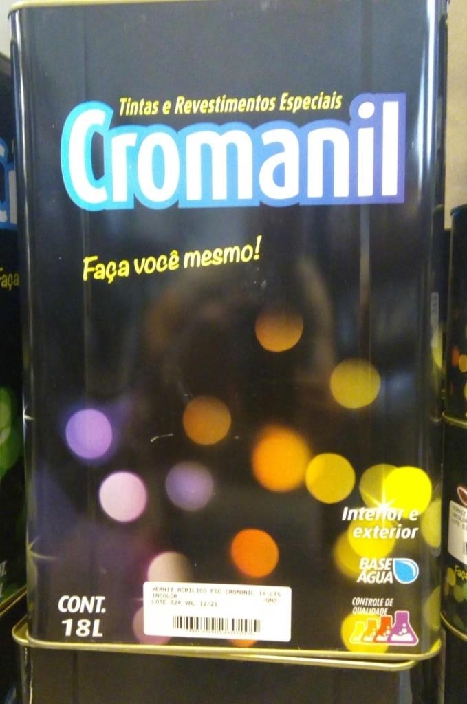 VERNIZ ACRILICO FOSCO CROMANIL 18 LTS