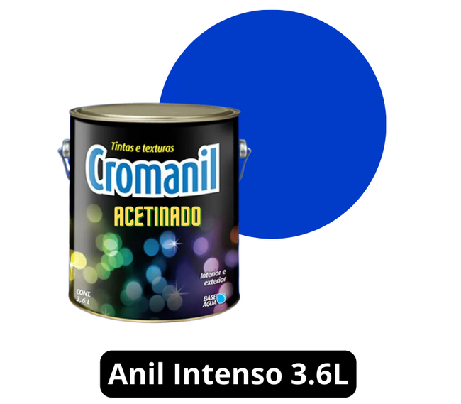 CROMANIL LATEX ACRÍLICO ACETINADO ANIL INTENSO GL
