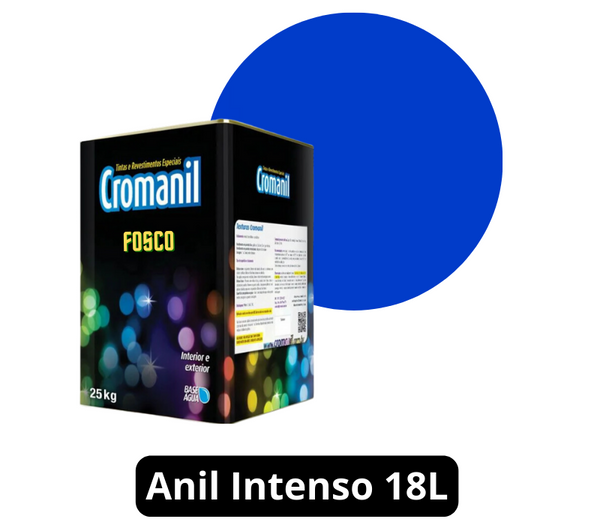 CROMANIL LATEX ACRÍLICO FOSCO ANIL INTENSO 18LT