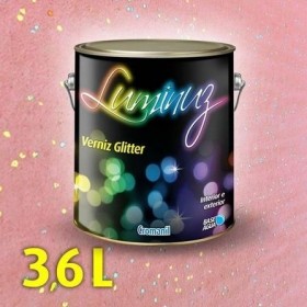 FURTA-COR Esverdeado - Luminuz Verniz Glitter Galão 3,6 Litros