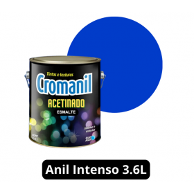 Esmalte Acetinado Base Água Anil Intenso 3,6L Cromanil