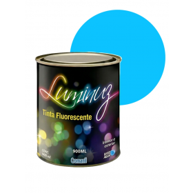 Tinta Fluorescente Luminuz Azul 900ml Cromanil - Brilha com Luz Negra